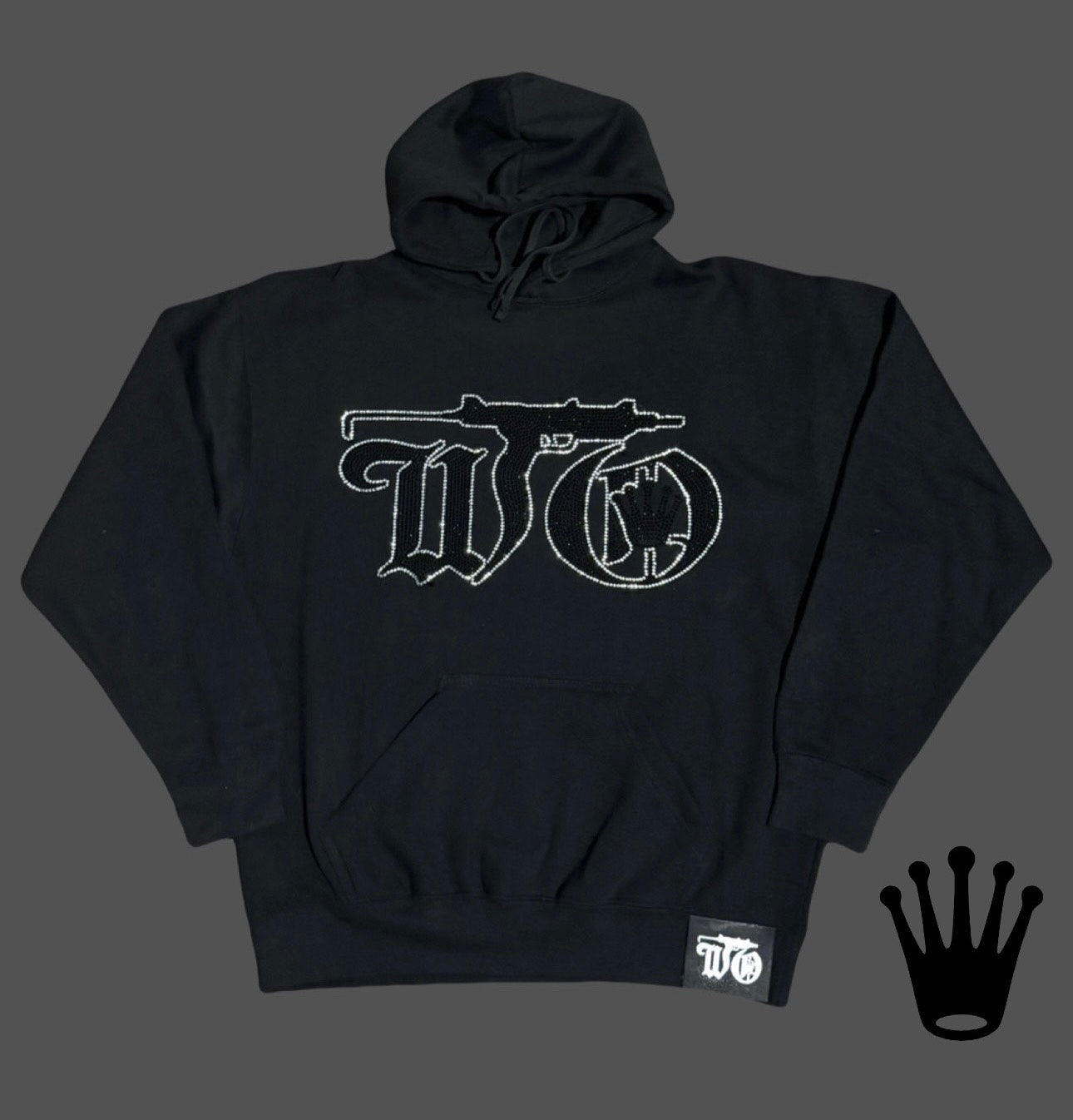 WTO UZI RHINESTONE HOODIE
