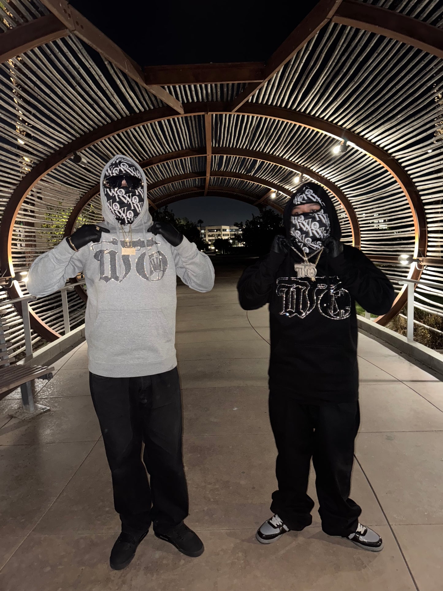 WTO UZI RHINESTONE HOODIE